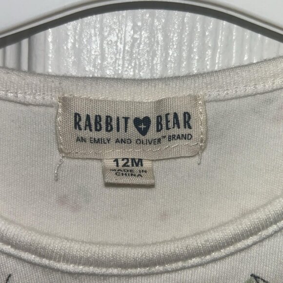 New Rabbit and Bear T-Shirt Says Natually Sweeet SO Adorable 12 Months - Picture 4 of 4